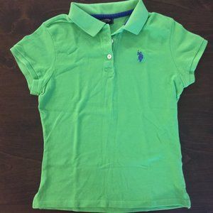 U.S. Polo Assn Girls Top Polo Shirt Short Sleeve